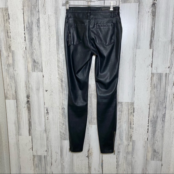 BlankNYC Black Vegan Leather Deja Boo Moto Pant - Picture 14 of 14